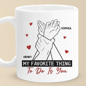 Ma journée parfaite commence et se termine avec toi - Tasse personnalisée pour couple - Cadeau pour mari et femme, anniversaire