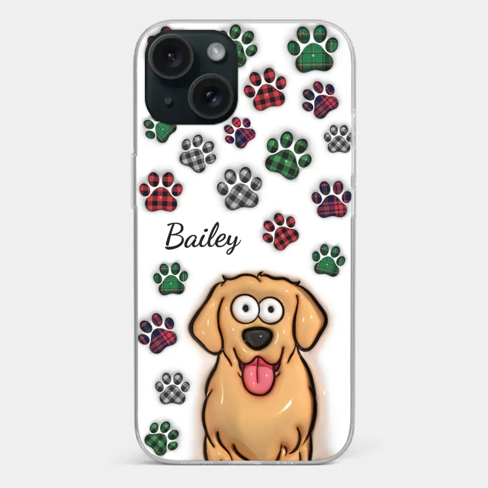 Life Would Be Ruff Without You - Dog & Cat Personalized Custom 3D Inflated Effect Printed Clear Phone Case - Gift For Pet Owners, Pet Lovers