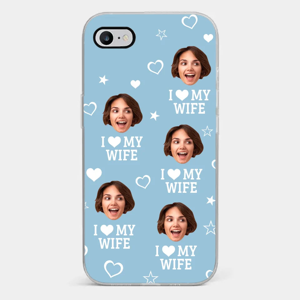 Coque de téléphone transparente personnalisée avec photo du propriétaire de mon cœur - Cadeau pour mari et femme, anniversaire