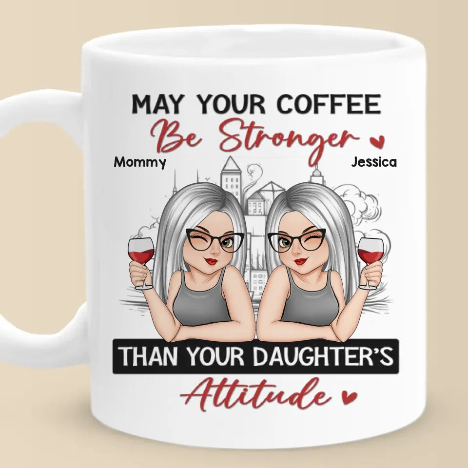 Nous rions, nous pleurons, nous créons les meilleurs souvenirs - Tasse personnalisée familiale - Cadeau pour maman, fille