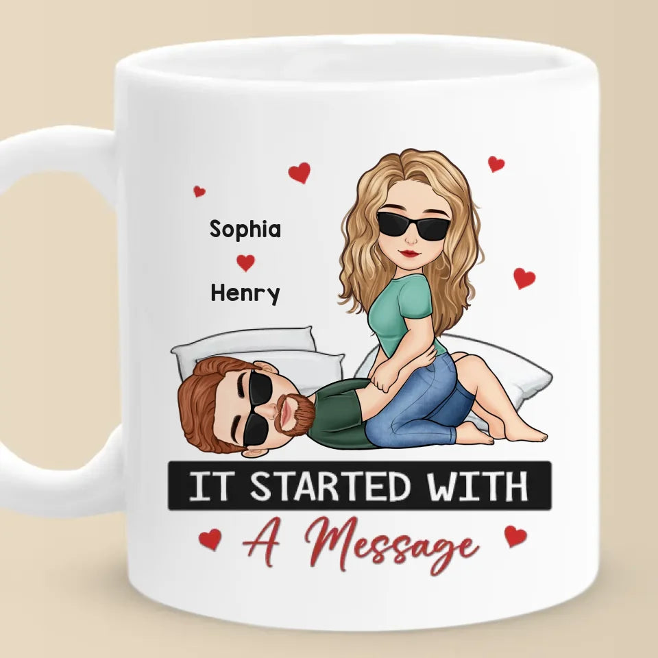 Je serai votre soutien indéfectible - Tasse personnalisée pour couple - Cadeau pour mari et femme, anniversaire