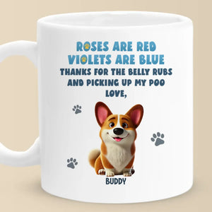 Les chiens font partie de la famille - Mug personnalisé pour chien - Cadeau pour les propriétaires et les amoureux des animaux