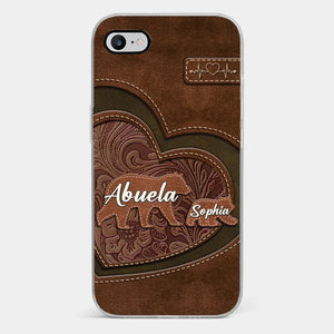 Every Hug From Grandma Felt Like Coming Home - Family Personalized Custom Clear Phone Case - Gift For Mom, Grandma