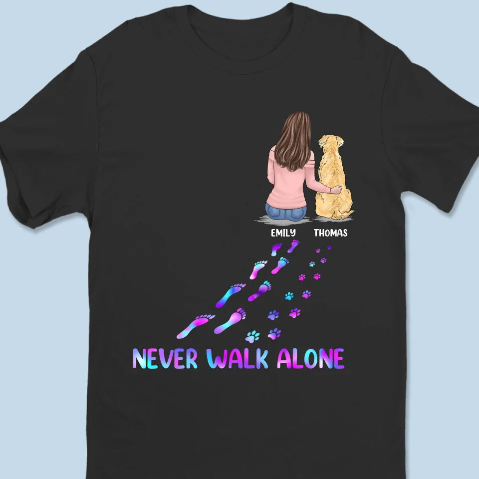 Paws And Paths, le duo parfait ! T-shirt unisexe personnalisé pour chien, haut de gamme, sweat à capuche ! Cadeau pour propriétaires et amoureux des animaux.