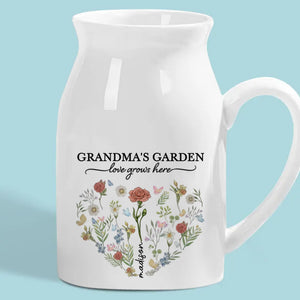 La vie ne vient pas avec un manuel, elle vient avec une mère - Vase à fleurs personnalisé pour la décoration intérieure de la famille - Cadeau de pendaison de crémaillère pour maman, grand-mère