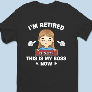 Petit patron, gros boulot ! T-shirt unisexe personnalisé, haut de gamme, sweat à capuche ! Cadeau de remerciement, de départ à la retraite pour collègues, collègues, couples et membres de la famille.