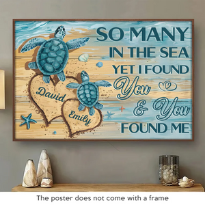 I Love You Wholly, With All My Heart - Couple Personalized Custom Horizontal Poster - Gift For Husband Wife, Anniversary