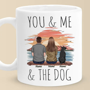 Nous et nos amis à quatre pattes - Mug personnalisé pour couple - Cadeau pour mari et femme, anniversaire, propriétaires d'animaux, amoureux des animaux