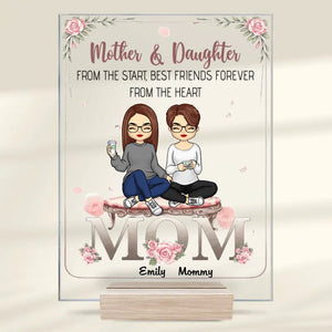 My First Role Model, My Forever Hero - Family Personalized Custom Rectangle Shaped Acrylic Plaque - Gift For Mom, Daughter