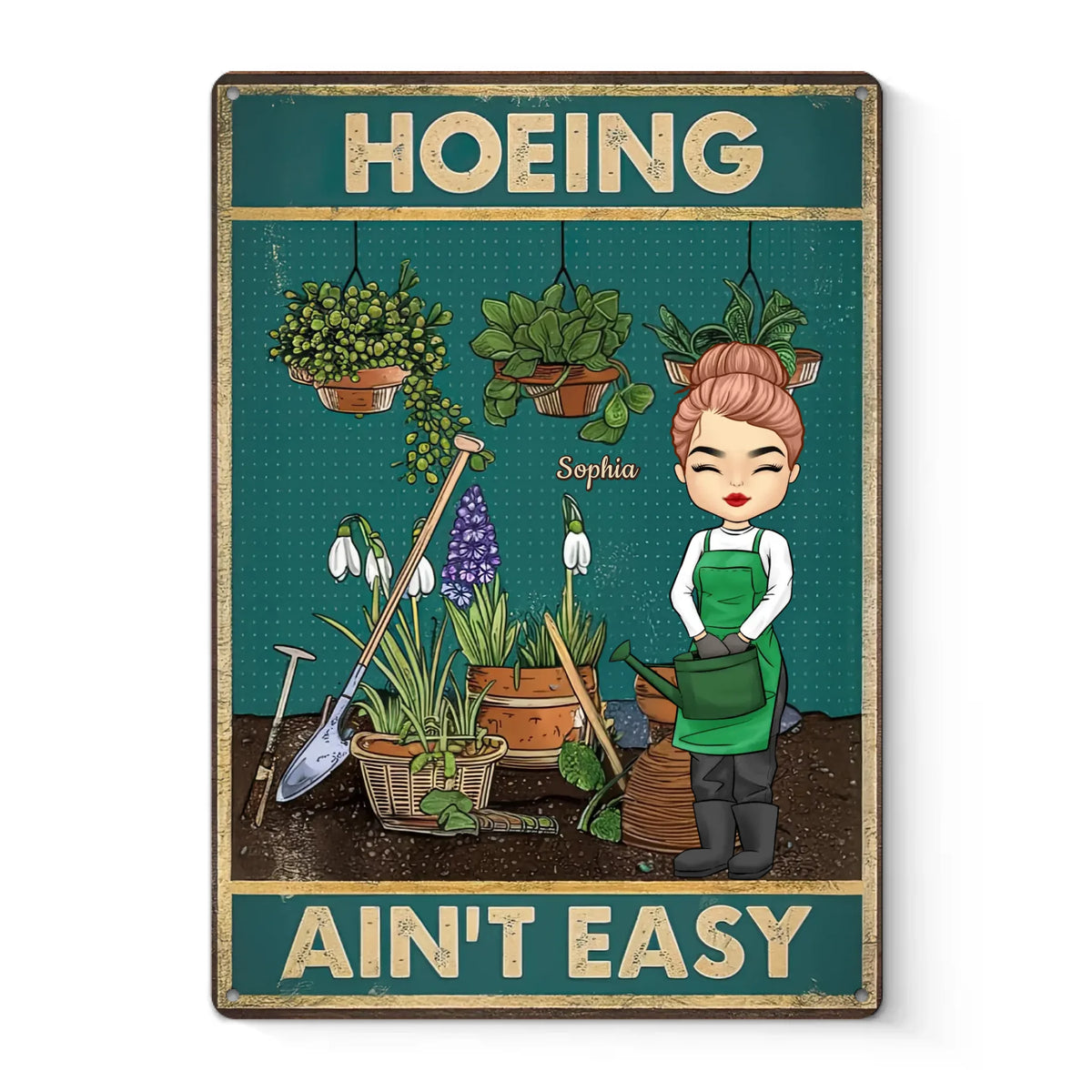 Ajoutez une touche personnelle à votre maison - Plaque en métal personnalisée pour la décoration intérieure de votre famille - Cadeau pour vous-même, vos meilleurs amis, vos frères et sœurs, les membres de votre famille
