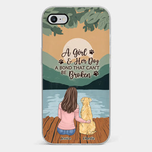 Un cœur plein de pattes – Coque de téléphone transparente personnalisée pour chien – Cadeau pour propriétaires et amoureux des animaux