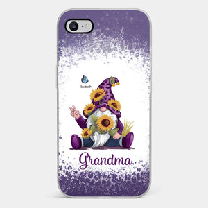 Le sourire d'un petit-enfant est le soleil de grand-mère - Coque de téléphone transparente personnalisée pour famille - Cadeau pour maman et grand-mère