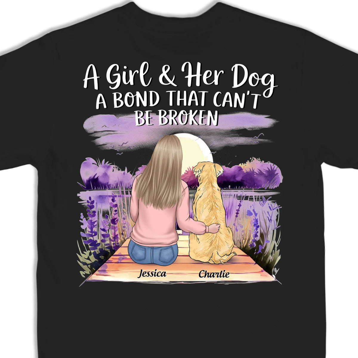 Paws And Love, Forever - T-shirt unisexe personnalisé avec imprimé au dos pour chien, sweat à capuche, cadeau pour propriétaires et amoureux des animaux