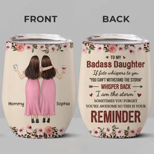 N'oubliez pas à quel point vous êtes génial - Verre à vin personnalisé pour la famille - Cadeau pour maman, fille