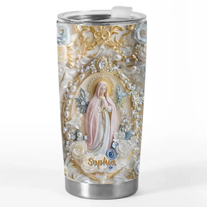 My Heart Finds Peace - Family Personalized Custom 3D Inflated Effect Printed Tumbler - Gift For Yourself, Best Friends, Siblings, Family Members