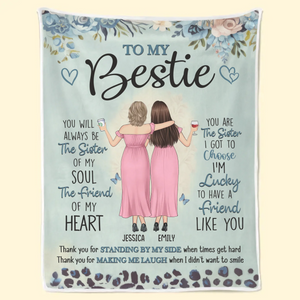 Merci de m'avoir fait rire alors que je ne voulais même pas sourire - Couverture personnalisée Bestie - Cadeau pour meilleures amies, BFF, sœurs