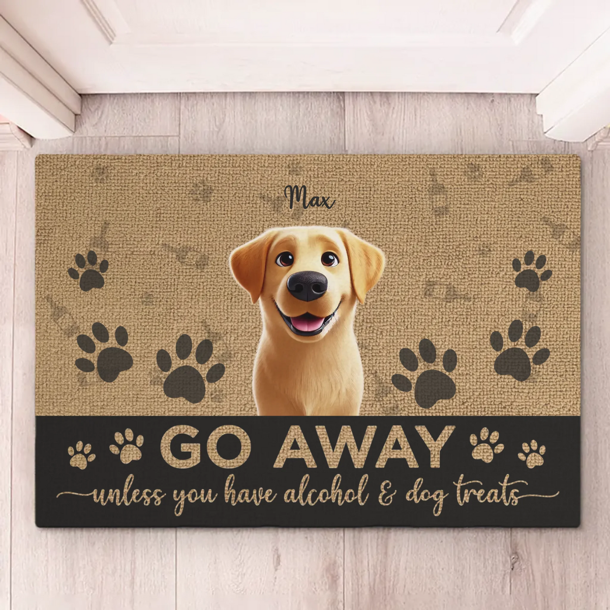 Les animaux de compagnie remplissent nos cœurs - Tapis décoratif personnalisé pour chien et chat - Cadeau de pendaison de crémaillère pour propriétaires et amoureux des animaux