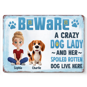 Parce que les mamans canines le font mieux ! Plaque en métal personnalisée pour décoration d'intérieur, motif chien ! Cadeau de pendaison de crémaillère pour propriétaires et amoureux des animaux.