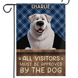 Remue plus, aboie moins ! Drapeau personnalisé pour chien ! Cadeau pour propriétaires et amoureux des animaux