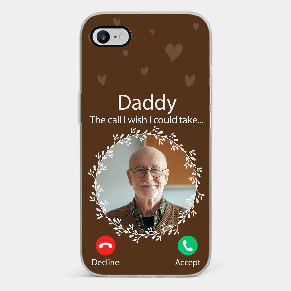 Photo personnalisée : votre amour ne s'effacera jamais - Coque de téléphone transparente personnalisée commémorative - Cadeau de condoléances pour les membres de la famille
