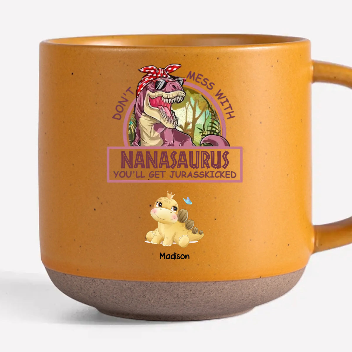 Parce que son amour ne fait que se renforcer avec le temps - Tasse en poterie personnalisée imprimée pour la famille - Cadeau pour maman, grand-mère