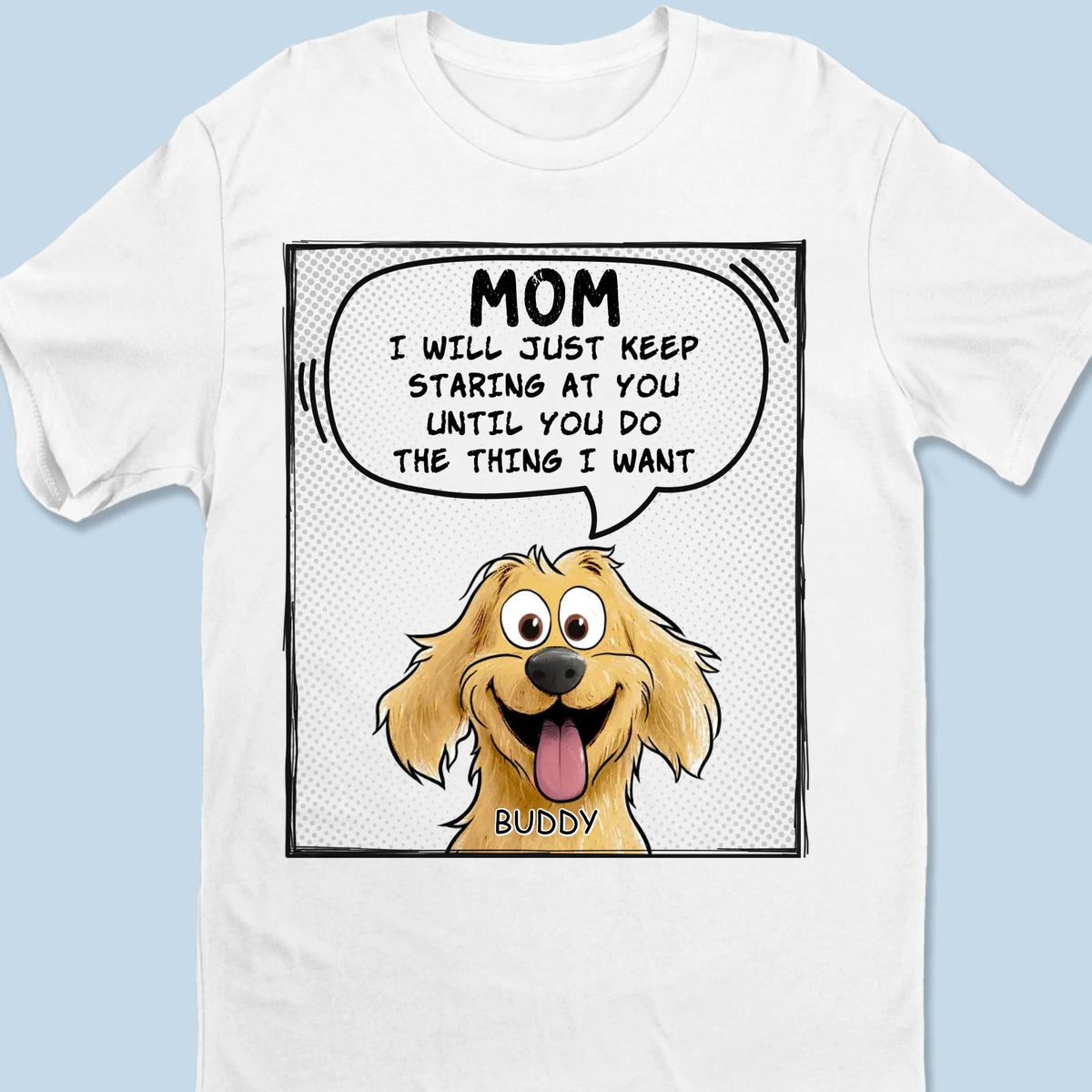 Le pouvoir du regard du chiot - T-shirt unisexe personnalisé pour chien, t-shirt premium, sweat à capuche - Cadeau pour propriétaires et amoureux des animaux