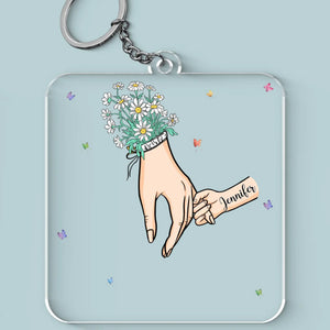L'amour d'une mère est infini, tout comme sa patience - Porte-clés personnalisé en acrylique de forme personnalisée pour la famille - Fête des Mères, cadeau pour maman, grand-mère