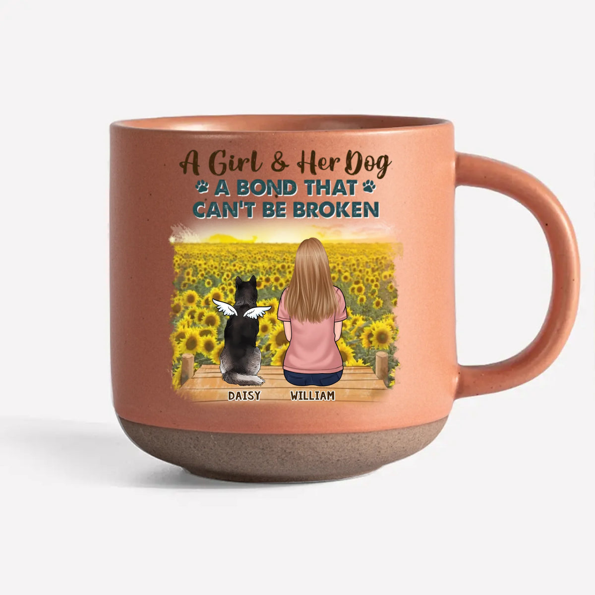 Les amis à fourrure sont les meilleurs compagnons - Mug en céramique imprimé personnalisé pour chien - Cadeau pour les propriétaires et les amoureux des animaux