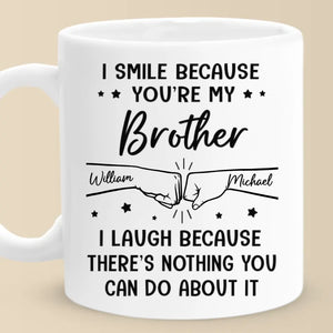Custom Mug - Personalized Birthday Gifts For Brother, Sister, Family - My Brother, My Hero, My Forever Support