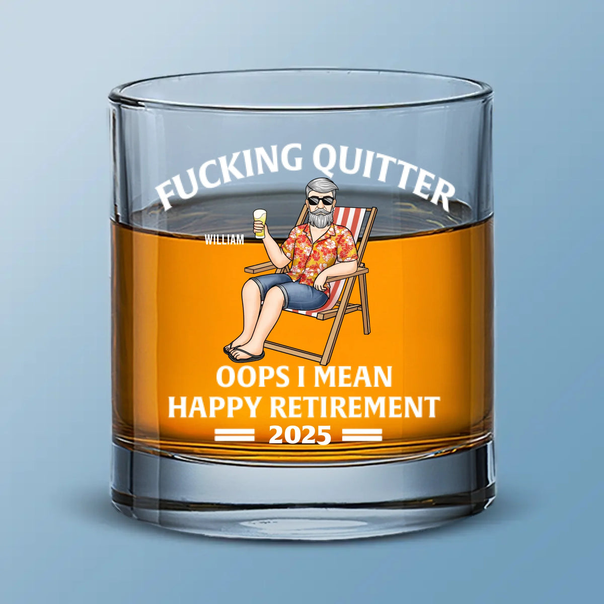 Savourez la liberté de vous réveiller naturellement - Verre à whisky personnalisé - Cadeau d'appréciation et de départ à la retraite pour collègues, amis de travail, collègues