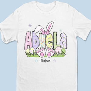 Mama’s Love Is As Soft As A Bunny - Family Personalized Custom Unisex T-shirt, Premium T-shirt, Hoodie - Easter Gift For Mom, Grandma