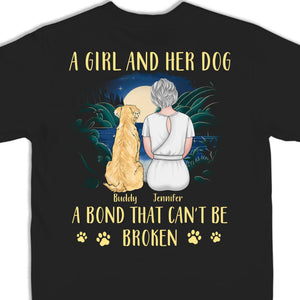 Pattes, amour et aventures sans fin - T-shirt unisexe personnalisé avec imprimé au dos pour chien, sweat à capuche, cadeau pour propriétaires et amoureux des animaux