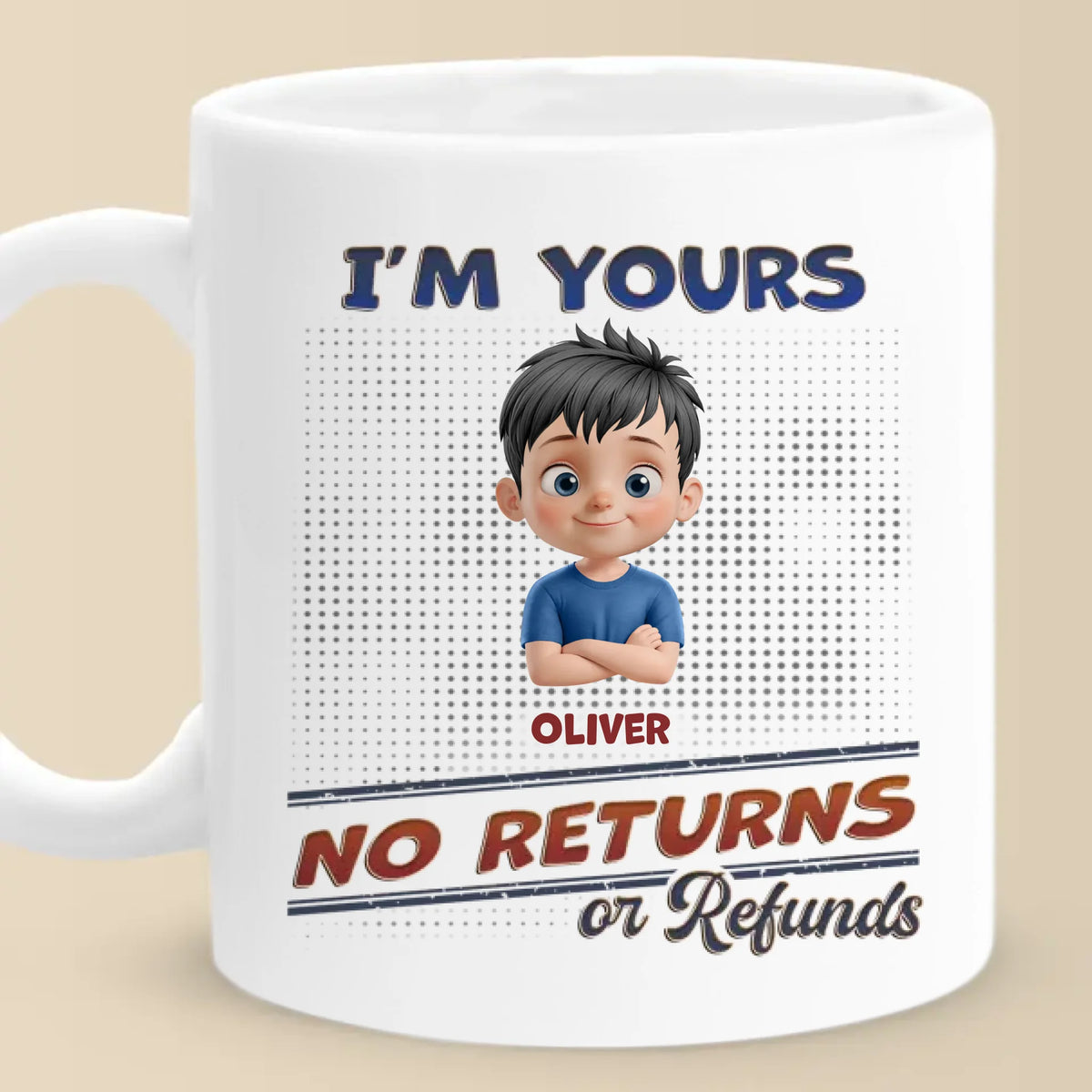 Sélectionné avec amour, juste pour vous - Mug personnalisé pour la famille - Cadeau de fête des mères pour maman, grand-mère