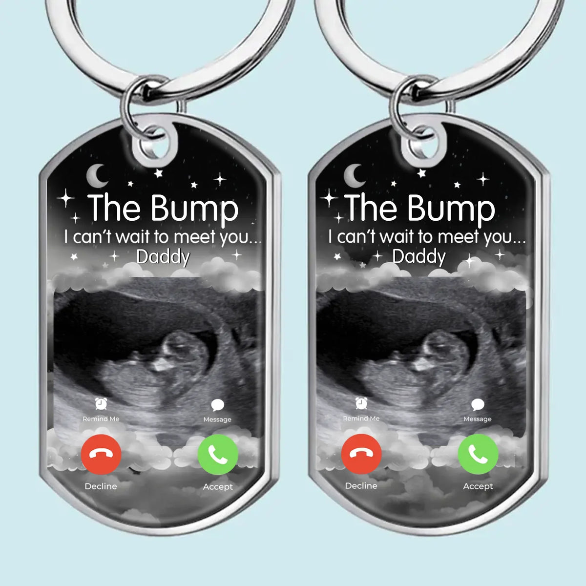 Photo personnalisée pour immortaliser les plus beaux moments des nouvelles mamans - Porte-clés personnalisé pour la famille - Cadeau pour la fête des mères ou un baby shower