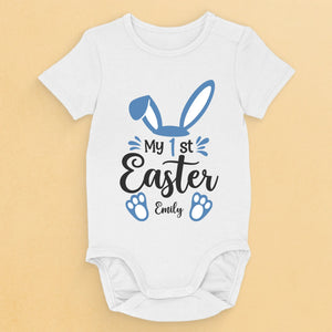 Câlins, rires et joie de Pâques - Body bébé personnalisé pour toute la famille - Cadeau de Pâques pour bébé, enfant et nouveau-né