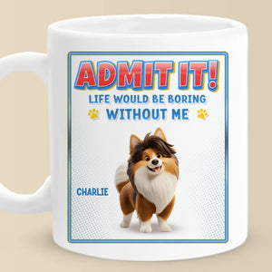 Notre monde tourne autour de petites pattes - Mug personnalisé pour chien - Cadeau pour propriétaires et amoureux des animaux