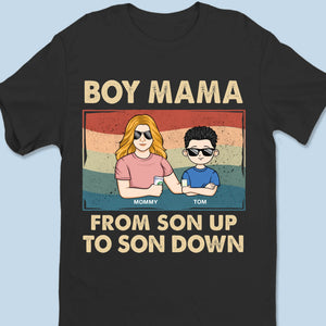 De fils en fils - T-shirt unisexe personnalisé pour la famille, t-shirt premium, sweat à capuche - Cadeau de fête des mères pour maman, fille, fils