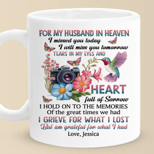 Your Love Guides Me Still - Memorial Personalized Custom Mug - Sympathy Gift For Family Members