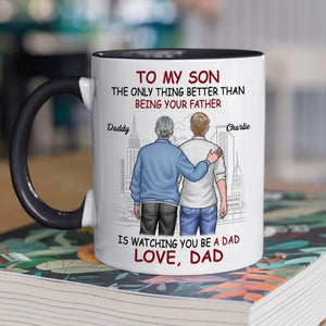 Fier de toi - Tasse personnalisée avec accents pour la famille - Cadeau pour fils