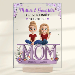 Strong Women, Strong Bonds - Family Personalized Custom Rectangle Shaped Acrylic Plaque - Mother's Day, Gift For Mom, Daughter