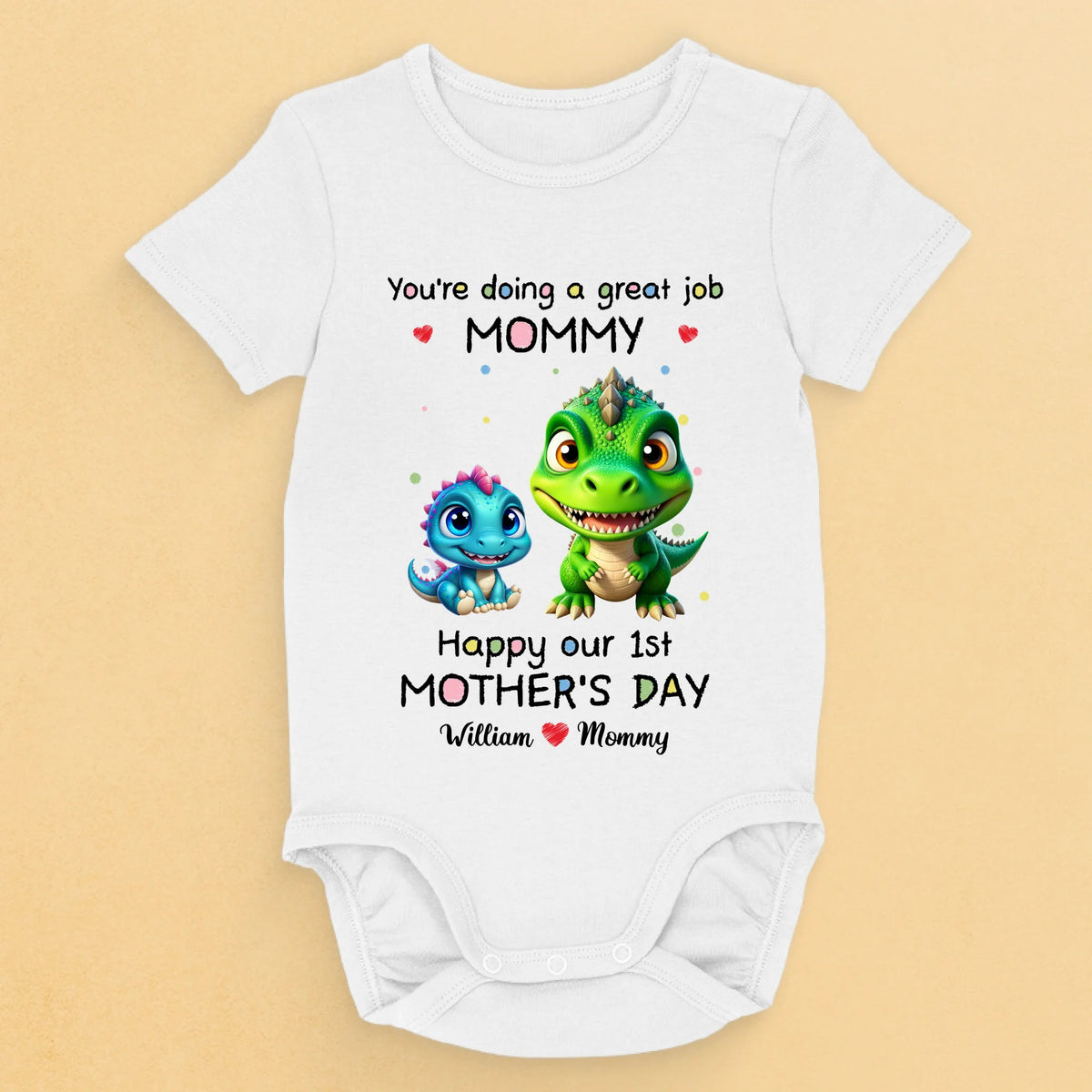 Notre première fête des mères ensemble - Body bébé personnalisé en famille - Fête des mères, cadeau de baby shower, cadeau pour première maman