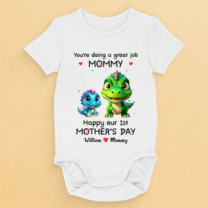 Notre première fête des mères ensemble - Body bébé personnalisé en famille - Fête des mères, cadeau de baby shower, cadeau pour première maman