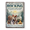 Paws, Play And Campfire Days - Dog Personalized Custom Home Decor Metal Sign - House Warming Gift For Pet Owners, Pet Lovers