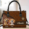 Tails Of Love And Friendship - Dog Personalized Custom Leather Handbag - Gift For Pet Owners, Pet Lovers