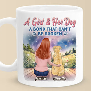 Amour inexprimé, lien indestructible – Mug personnalisé pour chien – Fête des Mères, cadeau pour les propriétaires d'animaux et les amoureux des animaux