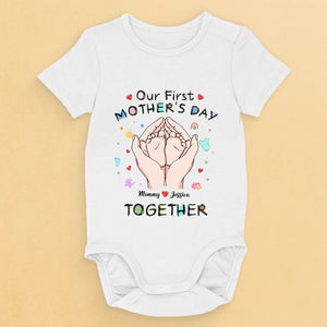 Ensemble dès le premier jour - Body bébé personnalisé pour la famille - Cadeau pour la fête des mères, baby shower, première maman
