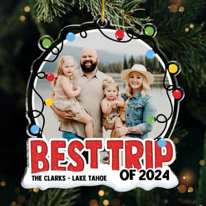 Ensemble, c'est notre endroit préféré - Ornement personnalisé pour la famille - Forme personnalisée en acrylique - Cadeau de Noël pour les membres de la famille
