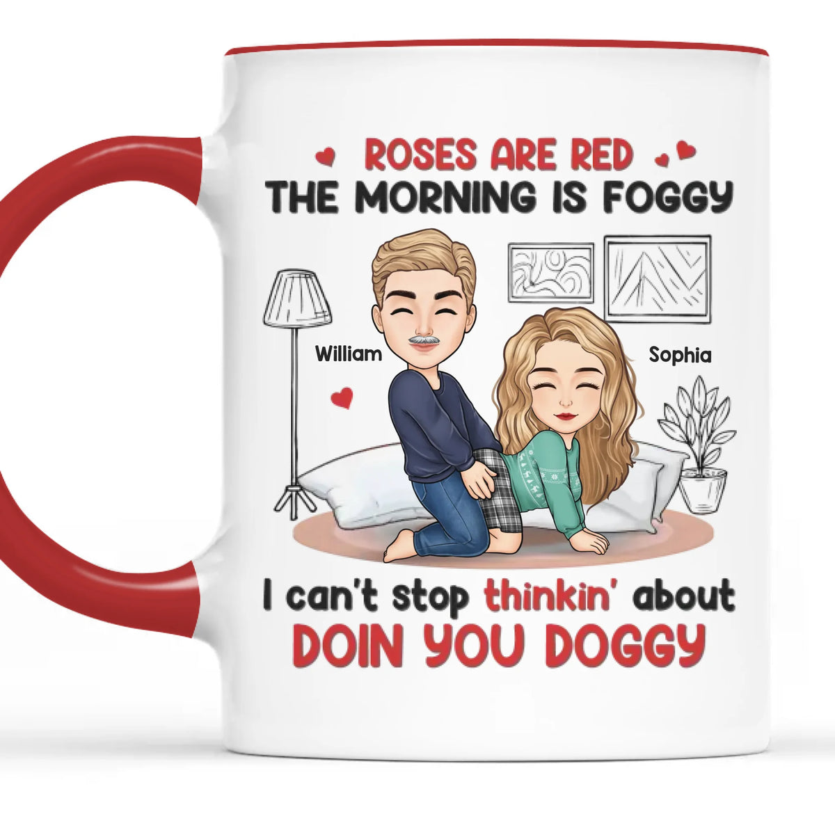 Je suis coquin mais tu aimes ça - Tasse personnalisée pour couple - Cadeau pour mari et femme, anniversaire