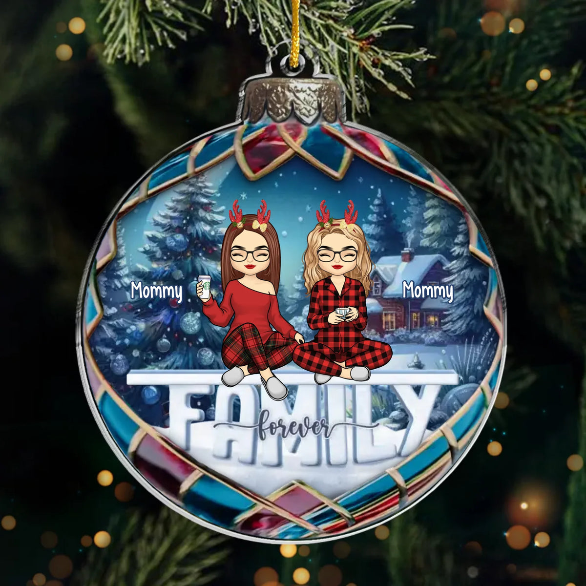 Together, We Have It All - Family Personalized Custom Ornament - Acrylic Custom Shaped - Christmas Gift For Family Members