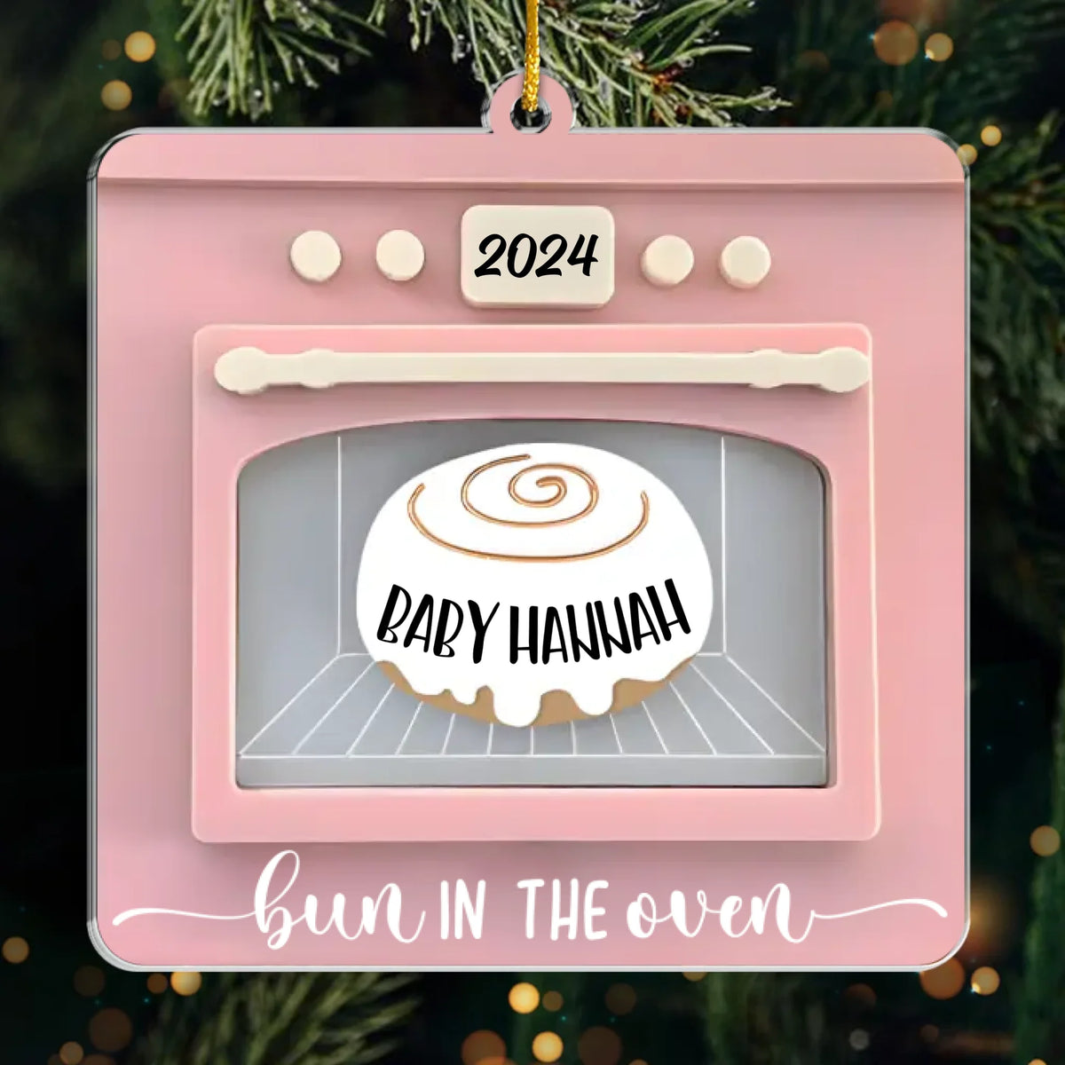 En attendant notre petit bout de chou à Noël ! Décoration personnalisée pour la famille ! Acrylique, forme personnalisée ! Cadeau de Noël pour bébé, enfant et nouveau-né.